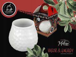 Zdjęcie J.M Perez Naczynie Ceramiczne Do Yerby - Plaster Miodu, Biały - Gostyń