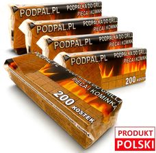 Zdjęcie 7&7 Rozpałka podpałka do grilla kominka 200 kostek - Zduny