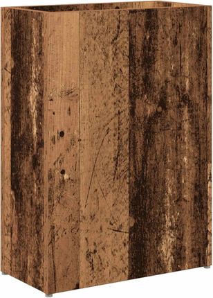 Stojak na parasole drewniany Stare drewno vidaXL 40X55,5X20Cm (899437)