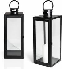 Zdjęcie Lampion EstiloHome 5905623250960 czarny metal 38 cm - Piastów
