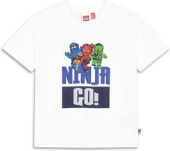 Zdjęcie Koszulka Chłopięca LEGO Ninjago Taj302 Biała - Dynów