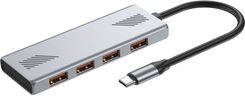 Zdjęcie Gembird 4-PORTOWY HUB USB 3.2 (GEN 2) TYPU C SZARY (UHBCMU310A401) - Mrągowo