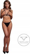 Zdjęcie Obsessive Open Cup Triangle Bra Black z Regulacją, Rozmiar Uniwersalny - Mikołów