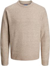 Zdjęcie SWETER MĘSKI JACK&JONES Z OKRĄGŁYM DEKOLTEM BEŻOWY ROZMIAR M - Gostynin