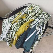 Zdjęcie SZAL CHUSTA Print ZIELEŃ Bawełna SZALS37 - Kobyłka