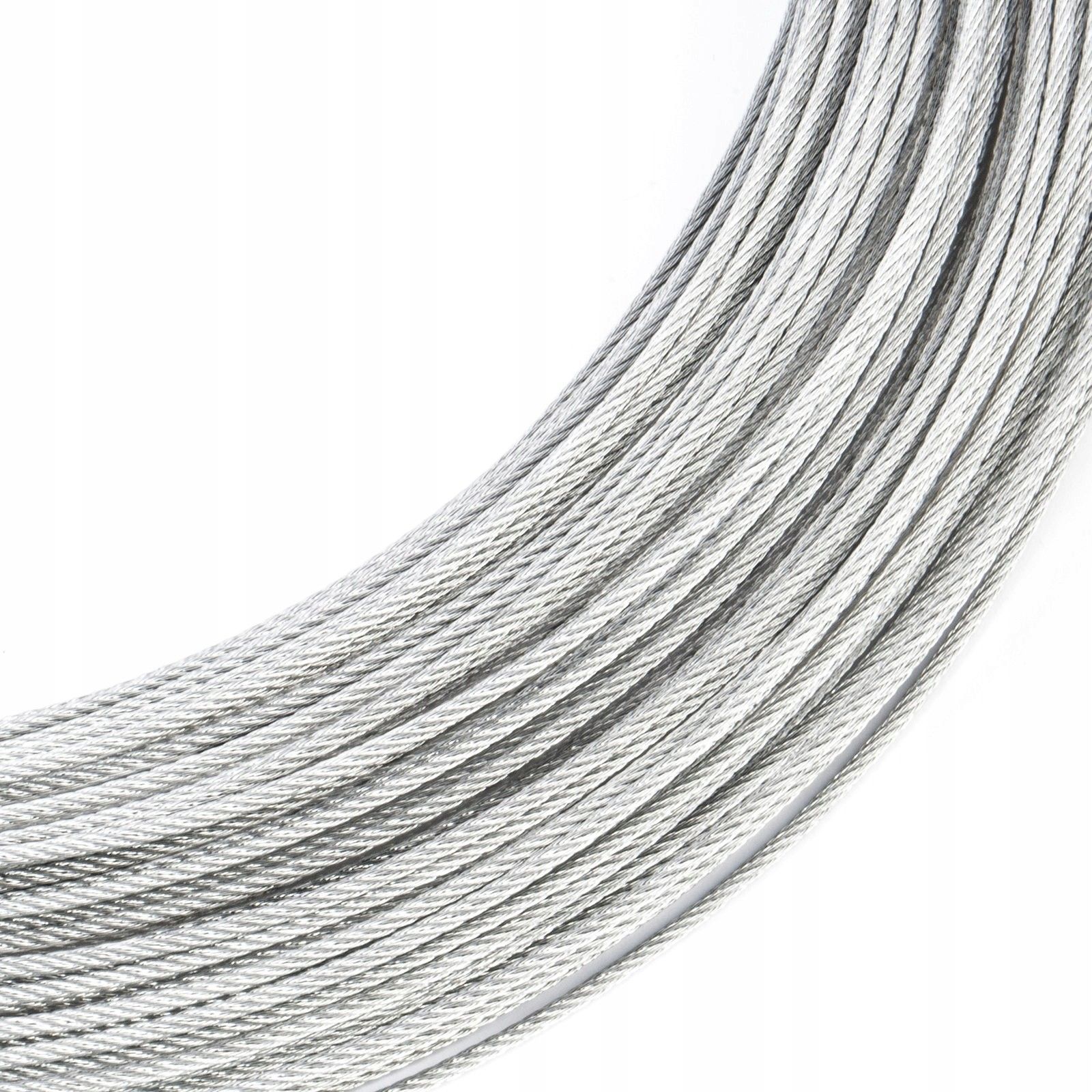 DQ-PP Stahlseil 6mm X 30m – Galvanisch Verzinkt, 6x19-Konstruktion, Für Winde, Forst & Spannseil – Belastbar & Langlebig