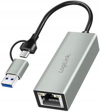 Zdjęcie Logilink Adapter USB-C do Gigabit Ethernet + USB (AILLIA00UA0238B27070971) - Będzin