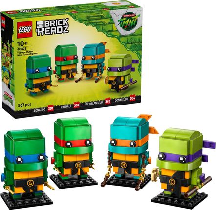 LEGO BrickHeadz 40878 Figurki Wojowniczych żółwi ninja