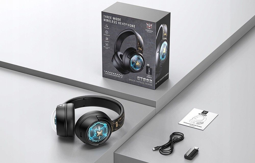 фото Навушники з мікрофоном Onikuma GT802 Black 1
