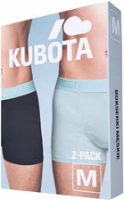 Zdjęcie BOKSERKI MĘSKIE KUBOTA 2-PACK CZARNE I MIĘTOWE ROZMIAR M - Nekla