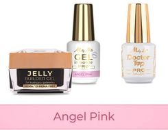 Zdjęcie Molly Nails Pro Match System 2+1 Angel Pink 2 Żele Budujące + Doctor Top 15g - Poddębice
