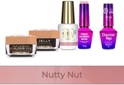 Zdjęcie Molly Nails Pro Match System 4+1 Nutty Nut 3 Żele Budujące + Baza + Doctor Top 10g - Ozorków