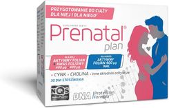 Zdjęcie Prenatal Plan zestaw 30 kaps. + 30 kaps. (5904161801825) - Czarne