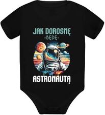 Zdjęcie Jak dorosnę, będę astronautą - body dziecięce na prezent - Katowice