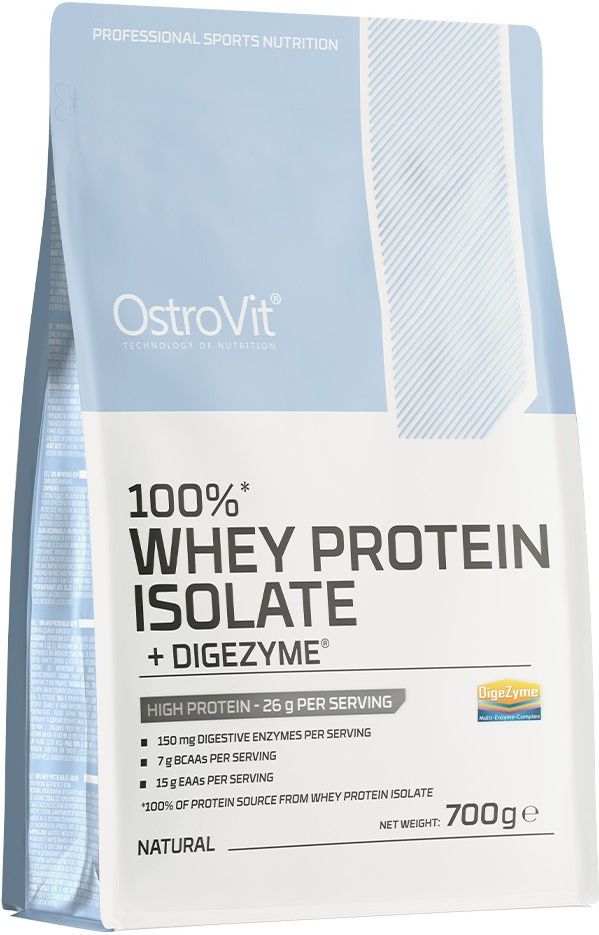 Odżywka białkowa OstroVit Whey Protein Isolate + Digezyme 700g - Ceny i ...