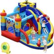 Costway Dmuchany Plac Zabaw 6W1 Dla Dzieci Z Dmuchawą 550W