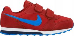 Zdjęcie Dziecięce buty sportowe czerwone na rzepy NIKE MD RUNNER 2 33 - Susz