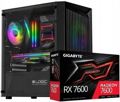 Najtańszy Gamingowy Ryzen 5 5500 / RX7600 / 16GB RAM / SSD 480GB / WiFi