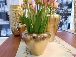 Zdjęcie Armir Home Decorations Wazon Złoty 16 cm (331319) - Wieliczka