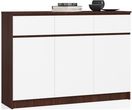 Komoda ATLAS 3 szuflady 3 drzwi 140x40x99 wenge/biały Kod producenta 13680