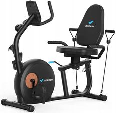 Merach Mr-S23B1-Eu Rower Poziomy Magnetyczny Bluetooth 8Oporow 158Kg Czarny