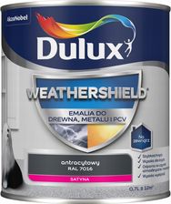 Zdjęcie Dulux Weathershield Emalia Akrylowa Antracyt 0,7l - Łowicz