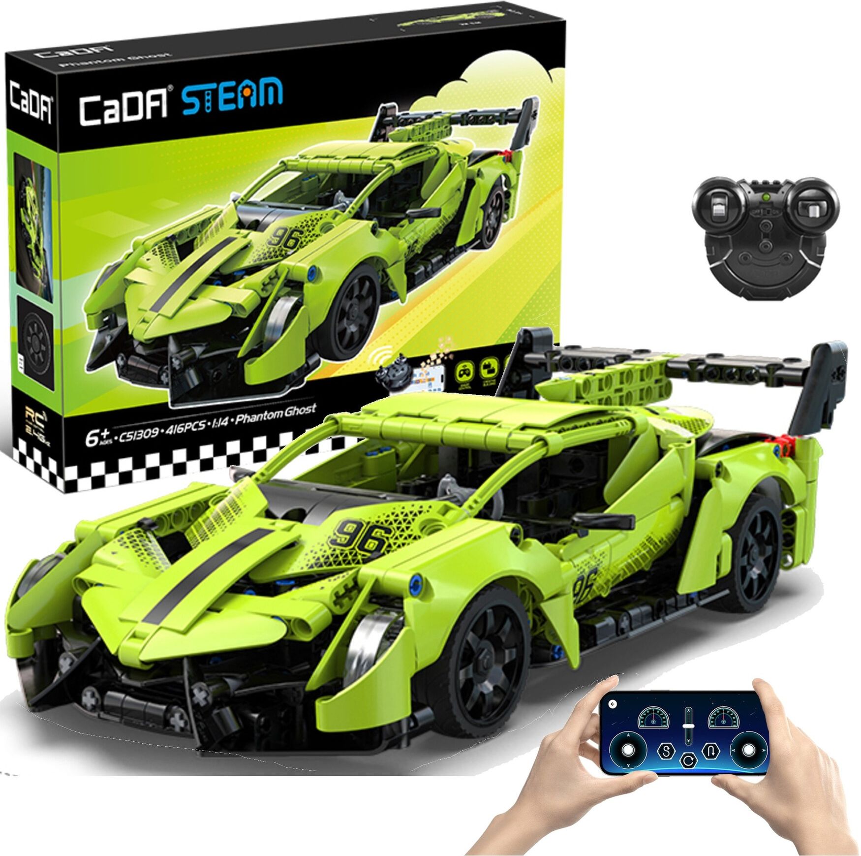 Rc416 Cada Klocki Konstrukcyjne Auto Zdalnie Sterowane Phantom Ghost Rc 416 ...