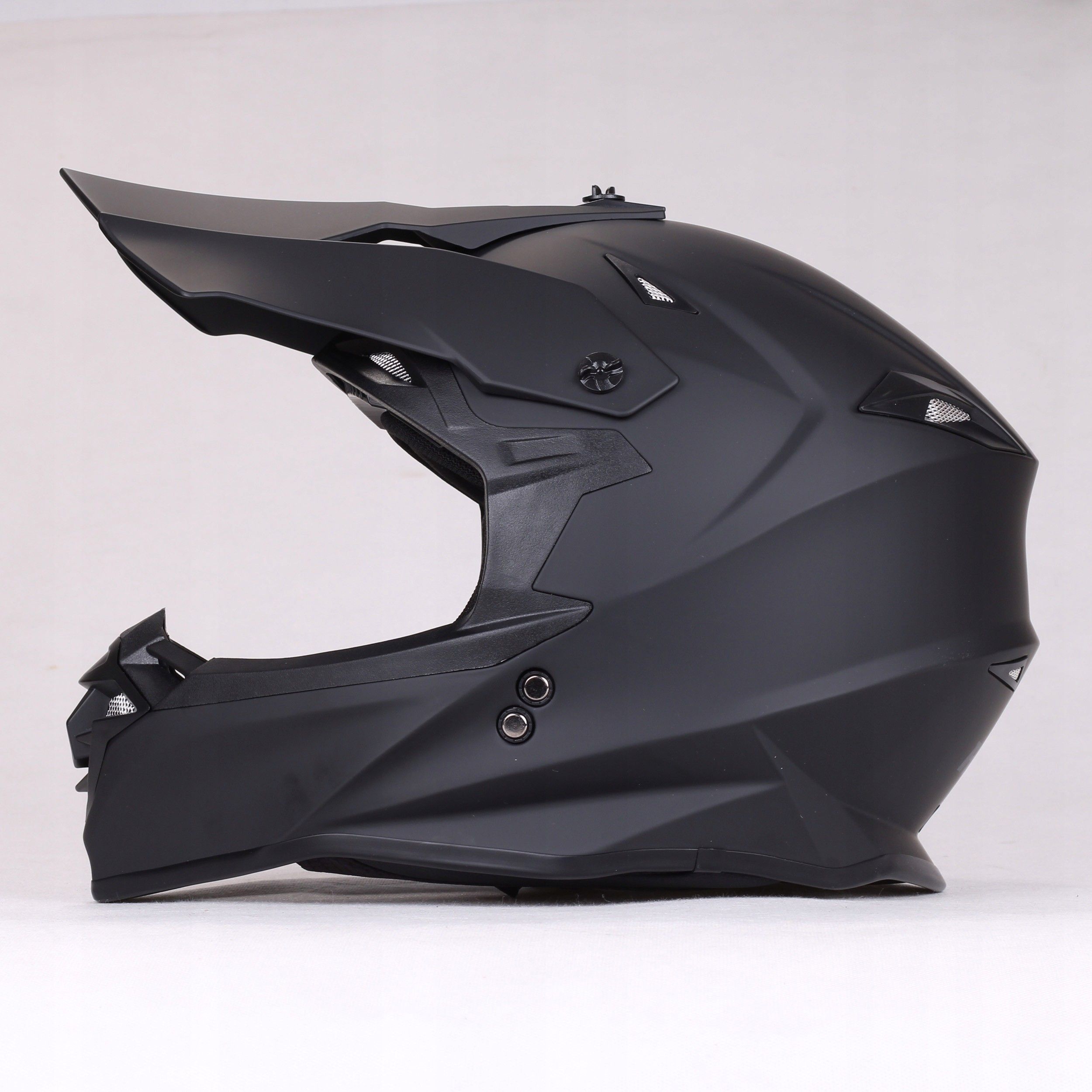 Kask motocyklowy Hsr Kask Moto Ece 22.06 Cross & Offroad Matowy Czarny ...