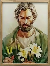 Zdjęcie Harmony Posters PLAKAT ŚWIĘTY JÓZEF Z LILIAMI - Zawichost