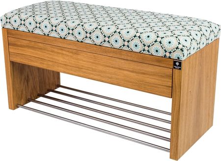 Emra Wood Design Mandala LGS-3 Ławka pufa tapicerowana ze schowkiem, z kołami