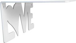 Zdjęcie Wspornik półki Agas Love biały 140x180 mm - Ostróda