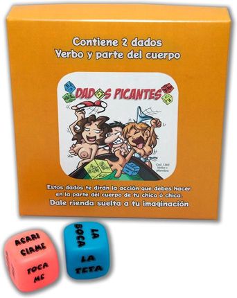 set 2 fluorescent dice action and body part - 8412345013607
