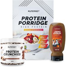 Zdjęcie Superset Nutrition Breakfast Pack Porridge Protein Crunchies + Syrupu - Jeziorany