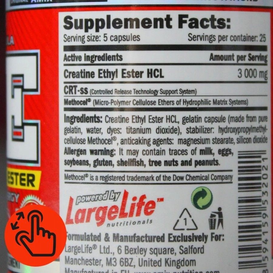 Amix Najmocniejsza Kreatyna Creatine Cee +Dieta Etyl Ethyl Ester ...
