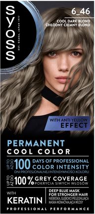 Syoss Permanent Coloration Farba Do Włosów 6_46 Chłodny Ciemny Blond 1szt.