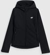 Kurtka damska 4F softshell wiatroodporna 4FWSS26TSOFF546 czarna r. M