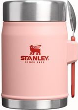 Zdjęcie Stanley - Termos obiadowy z łyżką Classic Legendary 0.4L Peach Rose - Ząbki