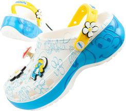 Zdjęcie Klapki sandały chodaki damskie Crocs Smurfs na platformie Smerfy - Karlino