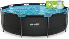 Basen Virtufit Okrągły Ø366x100cm Antracyt