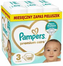 Zdjęcie Pampers Pieluchy Premium Care 3 180 Sztuk - Zamość