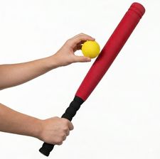 Zdjęcie Edco Kij Do Baseballa Junior 54Cm Z Piłką Soft Czerwony - Żyrardów