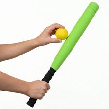 Zdjęcie Edco Kij Do Baseballa Junior 54Cm Z Piłką Soft Zielony - Nowa Sól