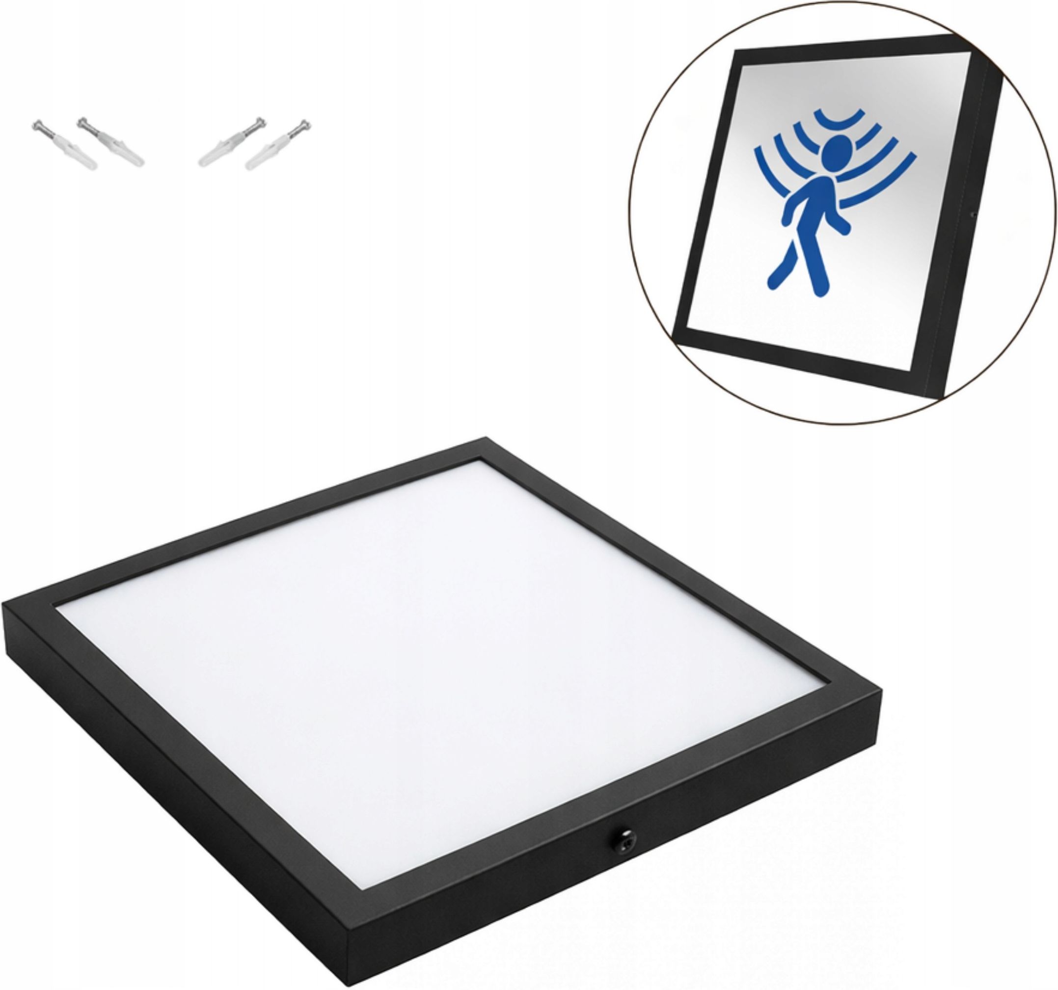 LED Panel 40x40 czarny 36W z czujnikiem ruchu - Opinie i atrakcyjne ...