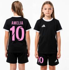 Zdjęcie Strój Piłkarski ADIDAS dla Dziewczynki Chłopca TWÓJ NAPIS Czarny - Wolbrom