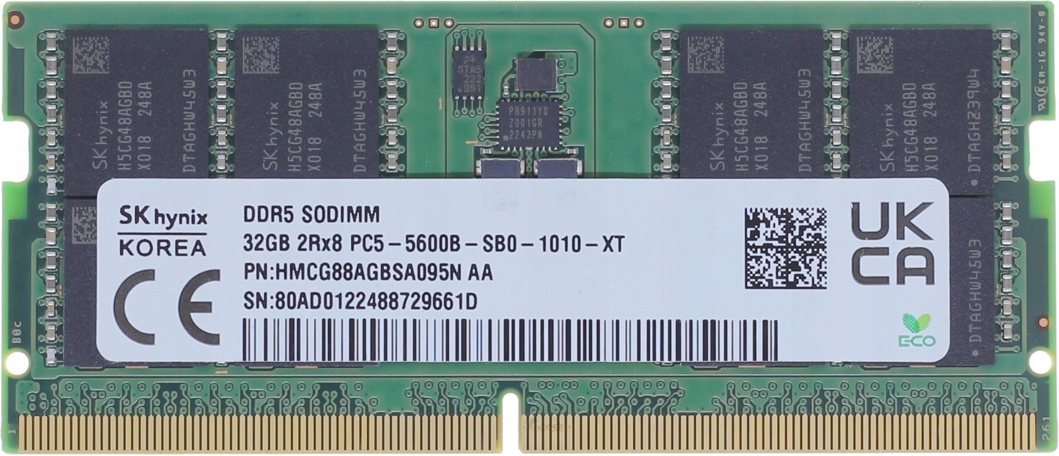 Podzespoły do laptopa Sk Hynix Nowa Pamięć Ram 32GB DDR5 5600MHZ