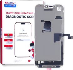 Zdjęcie Tradebit Wyświetlacz Do Iphone 15 Pro Max 120Hz Z Taśmą Light Sensor Diagnostic - Poznań