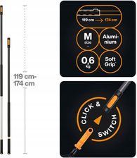 Zdjęcie Fiskars Drążek Do Maszyn Ogrodowych Teleskopowy 119-174 cm OneClick M 6411501390097 - Różan
