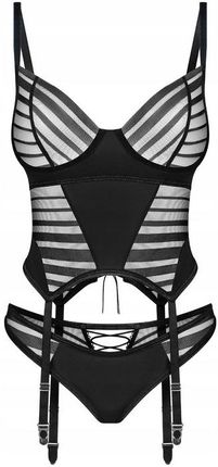 Obsessive Gorset Lune Bellis Koronkowy Gorset Ze Stringami