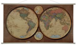 Zdjęcie National Geographic Świat dwie półkule mapa ścienna - Lubowidz