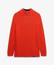 Zdjęcie Damski pół-zamek sweter z warkoczowym splotem Superdry - Żory